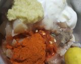 A picture of step 1 of Mutton and potato Biryani.