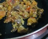 A picture of step 2 of Aloo baigan chokha.