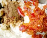 A picture of step 3 of Yam balls.