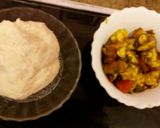 A picture of step 3 of Paneer Roll.