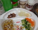 Foto langkah ke 1 dari resep Mpasi 1th+ masak kecap hati ayam, sayur.
