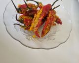 A picture of step 5 of Red chilli pickle.