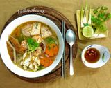 Hình bước làm 9 của món Bánh canh hải sản miền Trung
