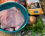 A picture of step 1 of Red wine braised venison.