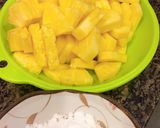 Hình bước làm 1 của món Khóm ngào đường🍍🍍