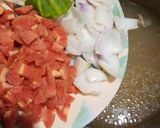A picture of step 6 of Vegetables Chicken Chili with out oil.