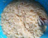 Tésztás, sajtos omlett recept fázis 3 fotója