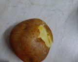 A picture of step 1 of Aaloo palak sev.