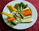 A picture of step 5 of Creamy avocado chickpea hummus.