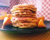 Une image de l'étape 2 de Pancakes à l'orange🍊 et banane🍌.
