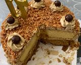 Foto langkah ke 7 dari resep Mocca Nougat Cake (Birthday Cake).