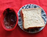 A picture of step 1 of 4 Minutes Hazelnut Cocoa Bread and Rose Milk.