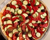 Une image de l'étape 3 de Tarte à la tomate et à la courgette.
