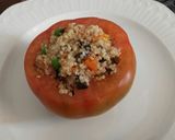 Foto del paso 9 de la receta Tomates rellenos de quinoa y verduras con mayonesa