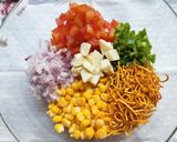A picture of step 2 of Chatpata Corn Chaat.