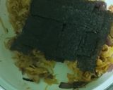 รูปขั้นตอนการทำที่ 12 ของ มะม่วงผัดไข่ไก่ คู่กับไก่ย่าง และตะวันนา สาหร่ายทรงเครื่อง