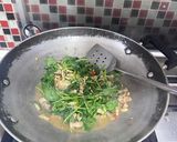 Foto langkah ke 3 dari resep Tumis Bayam Jamur Tempe.