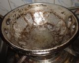 A picture of step 2 of Soya chunks burjhi/dry.