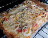 Foto del paso 5 de la receta: Pizza Gambas amb Salmó fumat i alcaparres