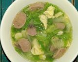 Foto langkah ke 4 dari resep Sayur Bening Sawi Putih Bakso.