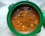 A picture of step 9 of Dhaba style mushroom paneer.