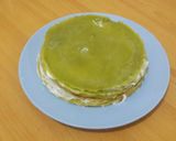 Foto langkah ke 6 dari resep Mille Crepes Greentea Cake (step by step).