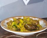 Foto langkah ke 7 dari resep Ati ampela+kentang & daun kemangi.