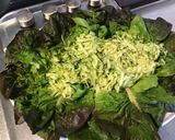 Une image de l'étape 4 de Salade de laitue rougette aux tomates,courgette râpée et orange.