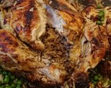 صورة لخطوة 6 من وصفة دجاج 🍗 محشي مع الرز والكستنا ☺😋