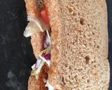 A picture of step 3 of Cabbage sandwich.