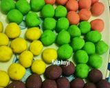 Foto langkah ke 1 dari resep Biji salak warna warni 🍠|| Kolak Teletubbies.