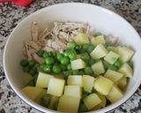 A picture of step 1 of Chicken soup with bechamel sauce.