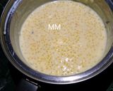 A picture of step 4 of Sago/Sabudana Kheer.