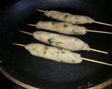 A picture of step 8 of Shakarkand seekh kebabs.
