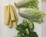 蛤蜊肉絲蔬菜🥦麵的食譜步驟1照片