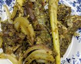 Gambar langkah 3 resipi Sambal Hijau Selar Kuning.