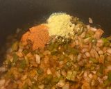 A picture of step 3 of Jambalaya.