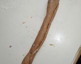 A picture of step 5 of Wholegrain chapati with onion and coriander.