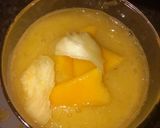 A picture of step 3 of Mango and pineapple smoothie.