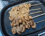 Foto langkah ke 7 dari resep Sate Jamur Tiram bumbu kacang kecap -dengan Double Pan HappyCall.