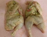 Foto del paso 6 de la receta Picantón al vapor con tubos de patatas, pimientos y chalotas