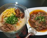 A picture of step 10 of Corn and Pork Rib Congee.