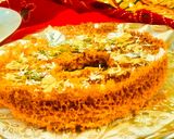 A picture of step 8 of Rajasthani Ghevar.
