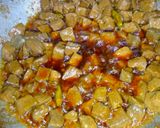 A picture of step 3 of Tikka kaleji (beef).