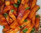 A picture of step 5 of Saucy n spicy fries.