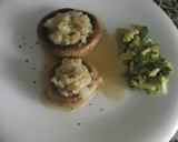 Foto del paso 12 de la receta: Champiñones rellenos de patata con brócoli