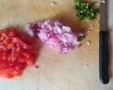A picture of step 2 of White peas chole.