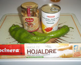 Foto del paso 1 de la receta: Masa de hojaldre con pimientos verdes, setas y tomate