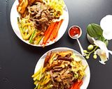 Foto del paso 7 de la receta: Espaguetis integrales con verduras estilo bibimpad coreano