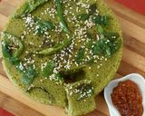 A picture of step 6 of Spinach Dhoklas.